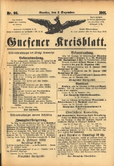 Gnesener Kreisblatt 1901.12.01 Nr96
