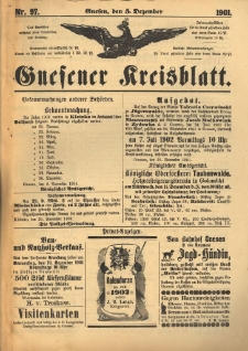 Gnesener Kreisblatt 1901.12.05 Nr97