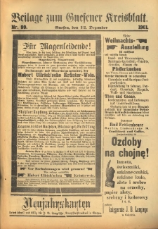 Beilage zum Gnesener Kreisblatt 1901.12.12 Nr99