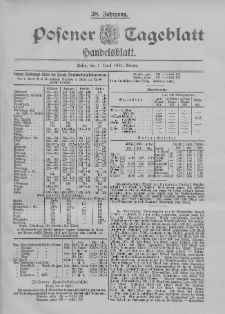 Posener Tageblatt. Handelsblatt 1899.04.05 Jg.38