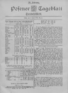 Posener Tageblatt. Handelsblatt 1899.04.08 Jg.38