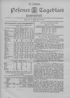 Posener Tageblatt. Handelsblatt 1899.04.11 Jg.38