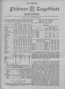 Posener Tageblatt. Handelsblatt 1899.04.12 Jg.38
