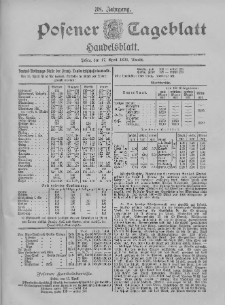 Posener Tageblatt. Handelsblatt 1899.04.17 Jg.38