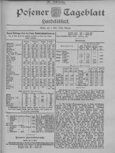 Posener Tageblatt. Handelsblatt 1899.05.05 Jg.38