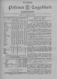 Posener Tageblatt. Handelsblatt 1899.05.18 Jg.38