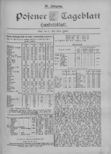 Posener Tageblatt. Handelsblatt 1899.05.31 Jg.38