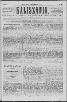 Kaliszanin : gazeta miasta Kalisza i jego okolic