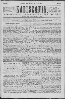 Kaliszanin : gazeta miasta Kalisza i jego okolic