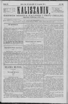 Kaliszanin : gazeta miasta Kalisza i jego okolic