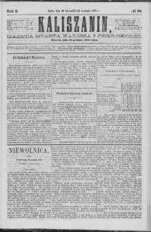 Kaliszanin : gazeta miasta Kalisza i jego okolic