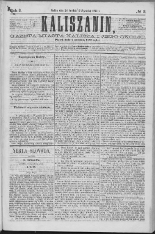 Kaliszanin : gazeta miasta Kalisza i jego okolic