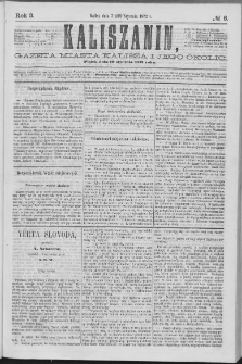 Kaliszanin : gazeta miasta Kalisza i jego okolic