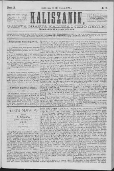 Kaliszanin : gazeta miasta Kalisza i jego okolic