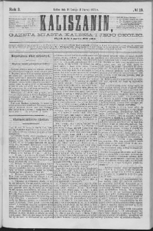 Kaliszanin : gazeta miasta Kalisza i jego okolic
