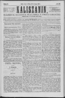 Kaliszanin : gazeta miasta Kalisza i jego okolic