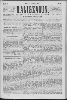 Kaliszanin : gazeta miasta Kalisza i jego okolic