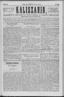 Kaliszanin : gazeta miasta Kalisza i jego okolic