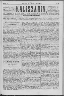 Kaliszanin : gazeta miasta Kalisza i jego okolic