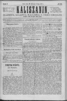 Kaliszanin : gazeta miasta Kalisza i jego okolic