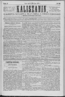 Kaliszanin : gazeta miasta Kalisza i jego okolic