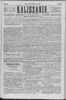 Kaliszanin : gazeta miasta Kalisza i jego okolic