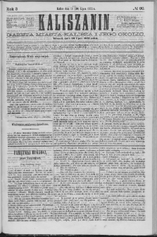 Kaliszanin : gazeta miasta Kalisza i jego okolic