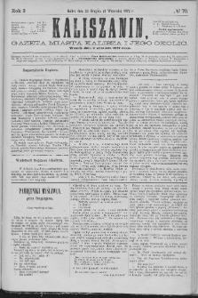 Kaliszanin : gazeta miasta Kalisza i jego okolic