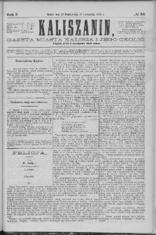 Kaliszanin : gazeta miasta Kalisza i jego okolic