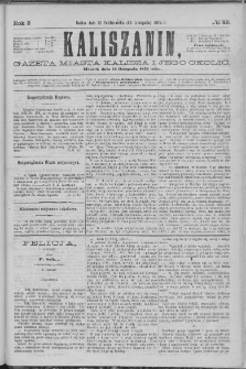 Kaliszanin : gazeta miasta Kalisza i jego okolic