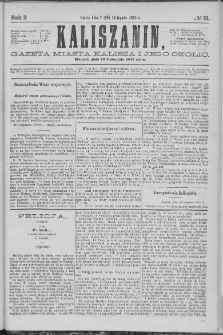 Kaliszanin : gazeta miasta Kalisza i jego okolic