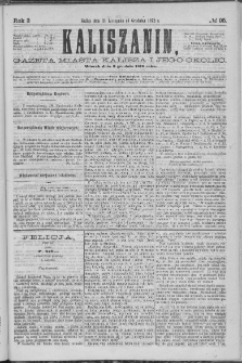 Kaliszanin : gazeta miasta Kalisza i jego okolic