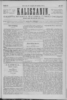 Kaliszanin : gazeta miasta Kalisza i jego okolic