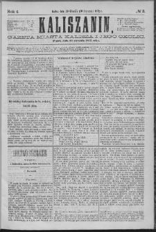 Kaliszanin : gazeta miasta Kalisza i jego okolic