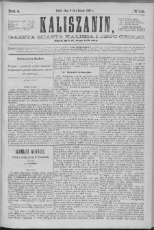 Kaliszanin : gazeta miasta Kalisza i jego okolic