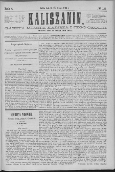 Kaliszanin : gazeta miasta Kalisza i jego okolic