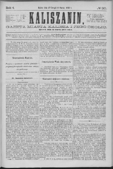 Kaliszanin : gazeta miasta Kalisza i jego okolic