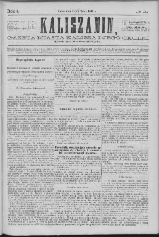 Kaliszanin : gazeta miasta Kalisza i jego okolic