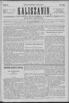 Kaliszanin : gazeta miasta Kalisza i jego okolic