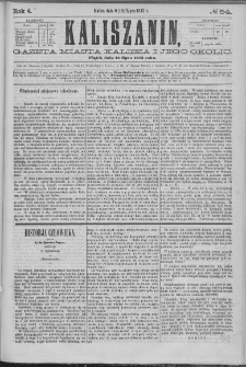 Kaliszanin : gazeta miasta Kalisza i jego okolic