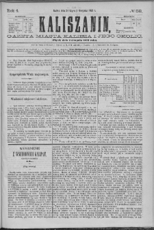 Kaliszanin : gazeta miasta Kalisza i jego okolic