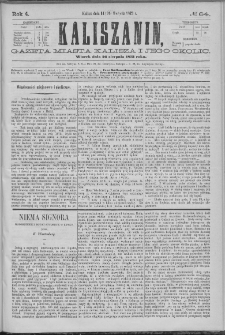 Kaliszanin : gazeta miasta Kalisza i jego okolic