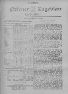 Posener Tageblatt. Handelsblatt 1899.06.10 Jg.38