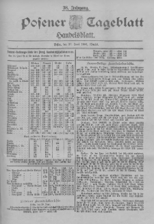 Posener Tageblatt. Handelsblatt 1899.06.20 Jg.38