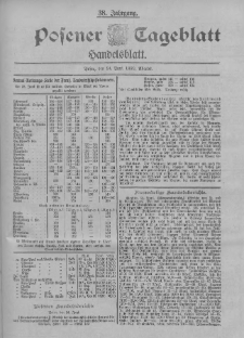 Posener Tageblatt. Handelsblatt 1899.06.24 Jg.38