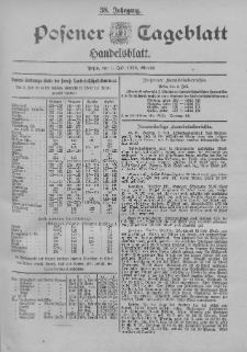 Posener Tageblatt. Handelsblatt 1899.07.04 Jg.38