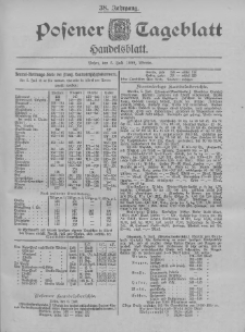Posener Tageblatt. Handelsblatt 1899.07.06 Jg.38