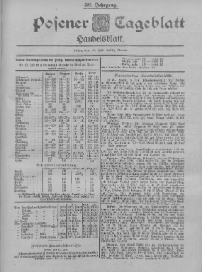 Posener Tageblatt. Handelsblatt 1899.07.11 Jg.38