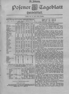 Posener Tageblatt. Handelsblatt 1899.07.18 Jg.38