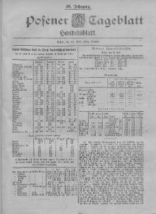 Posener Tageblatt. Handelsblatt 1899.07.19 Jg.38